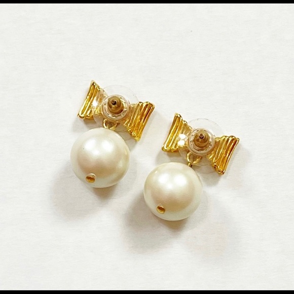 NWT Kate Spade New York All Wrapped Up in Pearls Drop Earrings - Picture 5 of 7